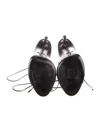 Tom Ford Leather Lace-Up Boots