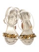 Tom Ford Leather Chain-Link Accents Sandals