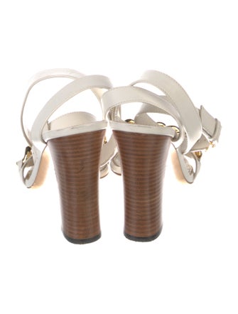 Tom Ford Leather Chain-Link Accents Sandals