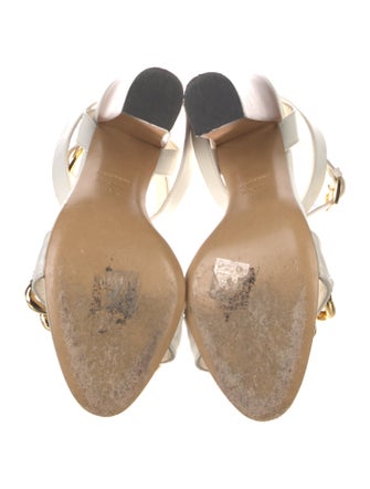 Tom Ford Leather Chain-Link Accents Sandals