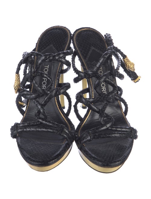 Tom Ford Snakeskin Sandals