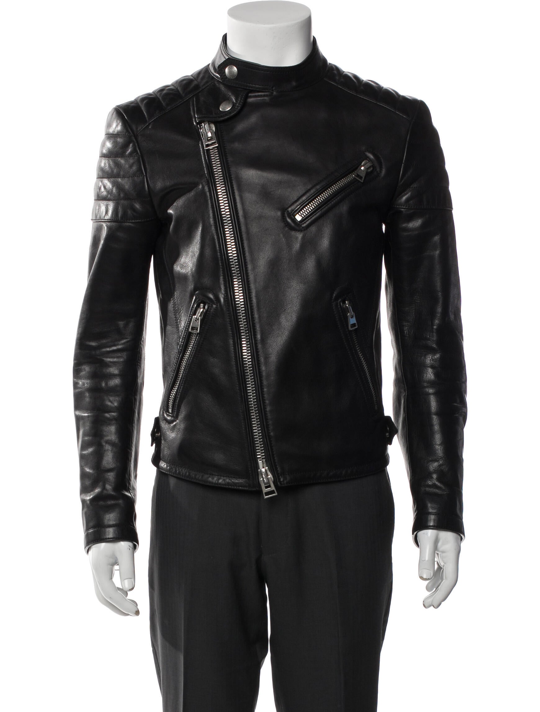Tom Ford Calf Leather Moto Jacket