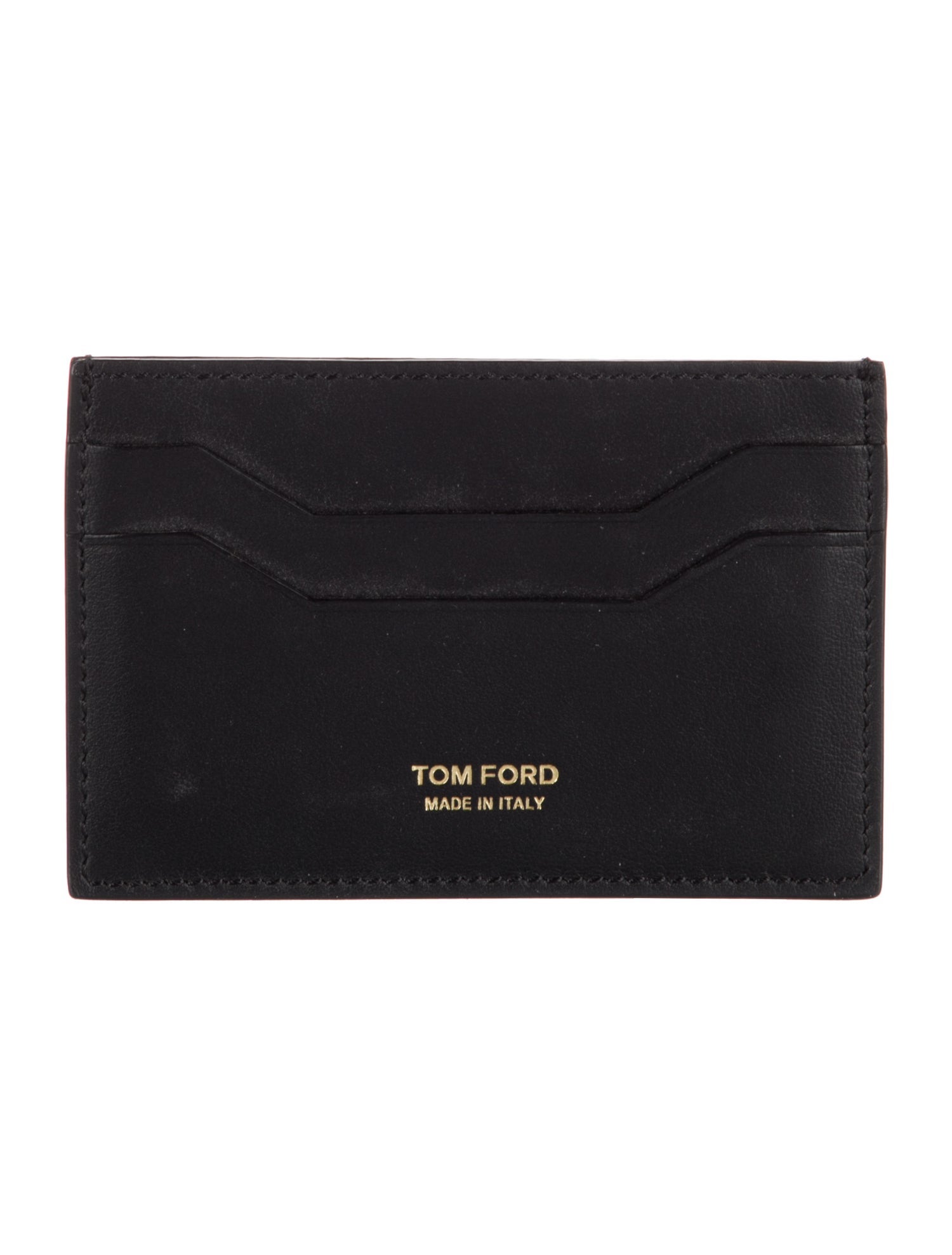 Tom Ford Leather Graphic Print Card Holder