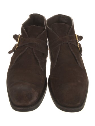 Tom Ford Suede Monk Straps