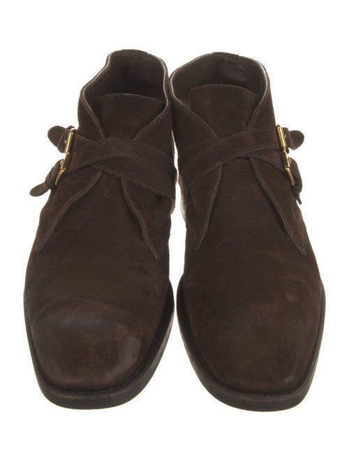 Tom Ford Suede Monk Straps