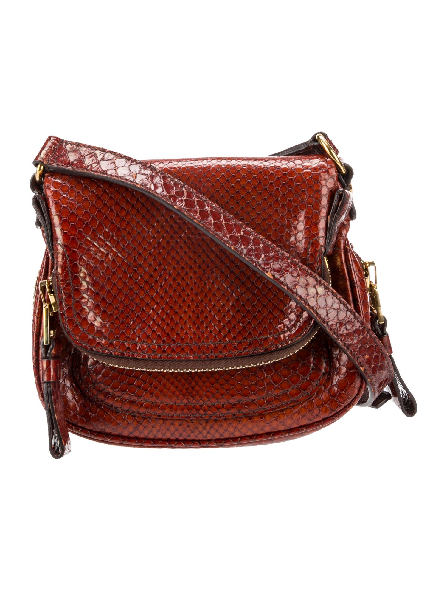 Tom Ford Snakeskin Messenger Bag