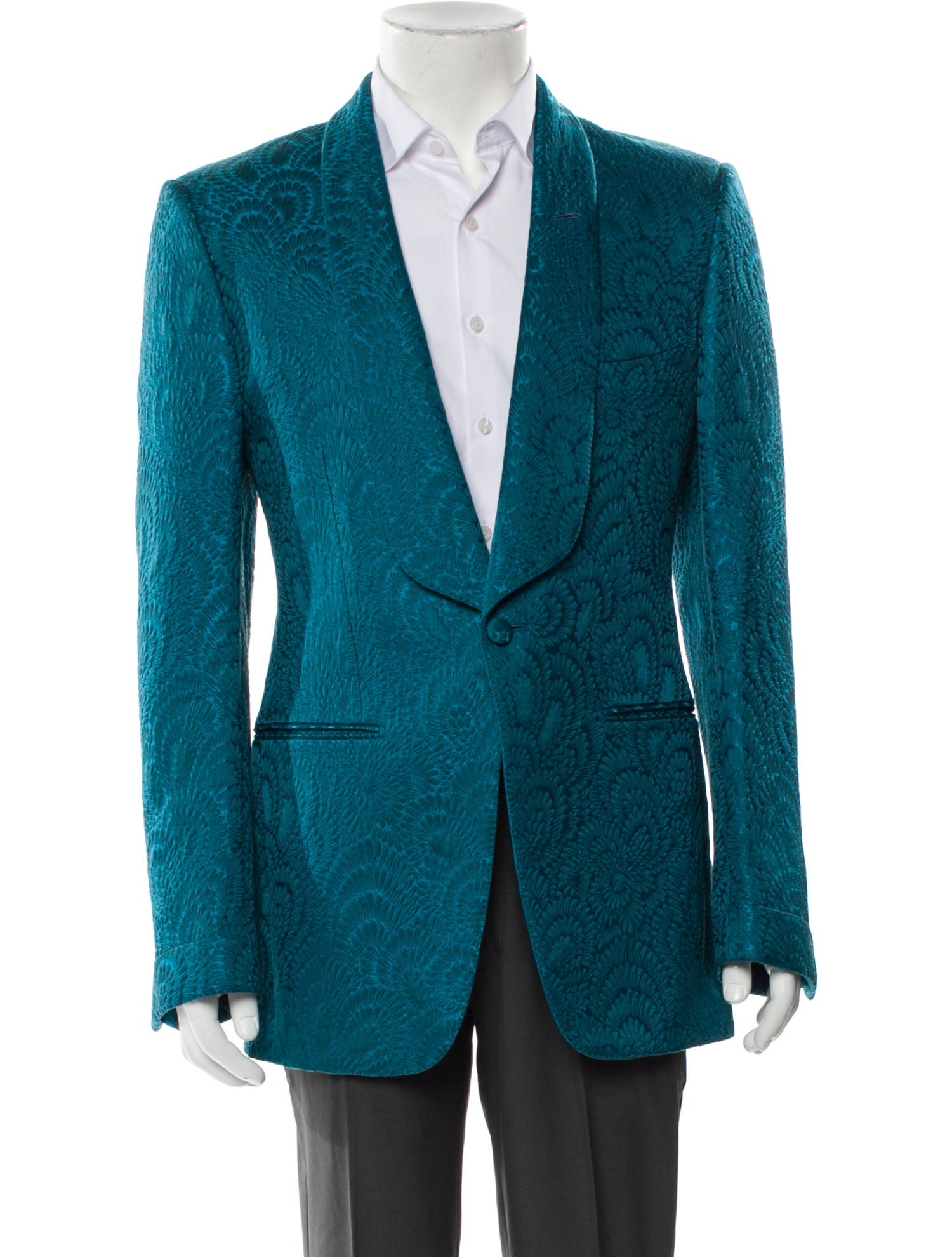 Tom Ford Embroidered Accent Blazer