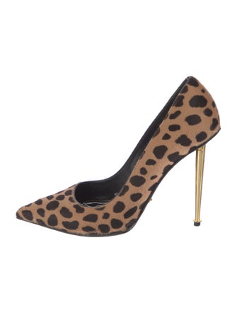 Tom Ford Ponyhair Animal Print Pumps