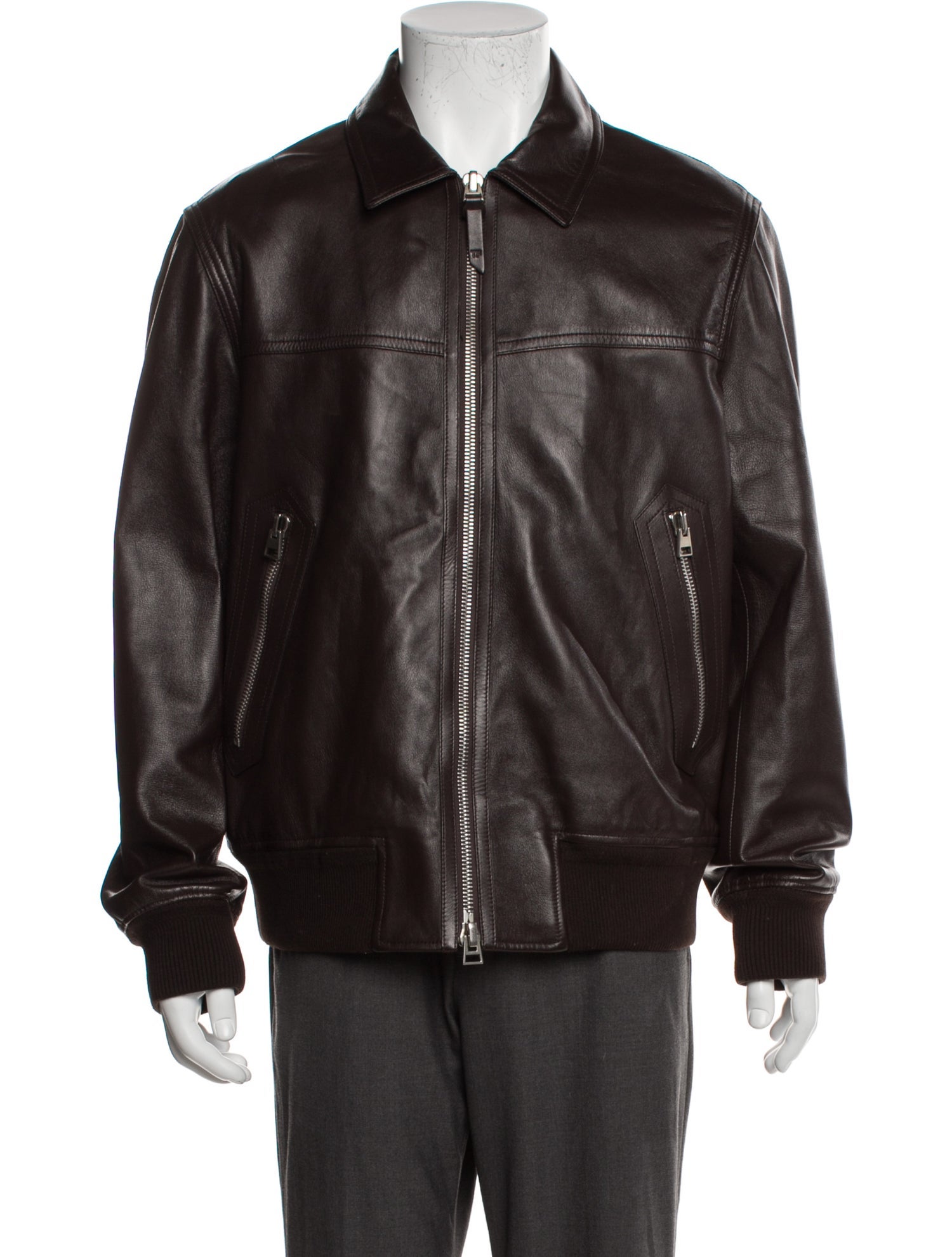 Tom Ford Lamb Leather Bomber Jacket