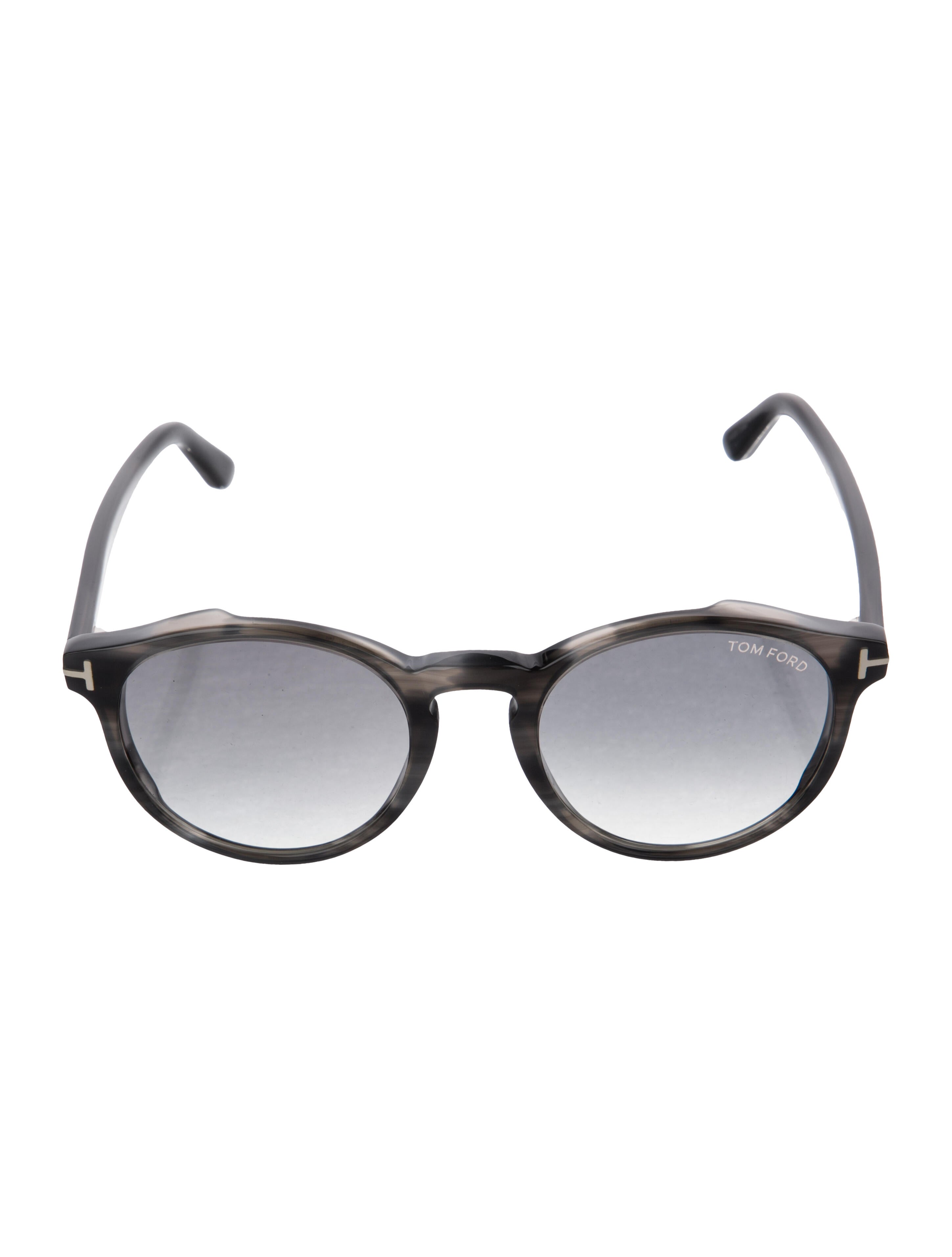 Tom Ford Round Gradient Sunglasses