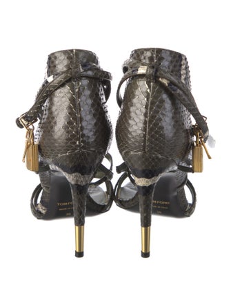 Tom Ford Snakeskin Animal Print Sandals