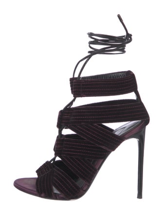 Tom Ford Velvet Gladiator Sandals