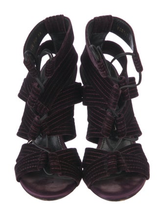 Tom Ford Velvet Gladiator Sandals