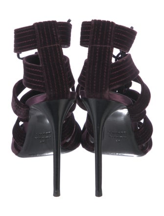 Tom Ford Velvet Gladiator Sandals