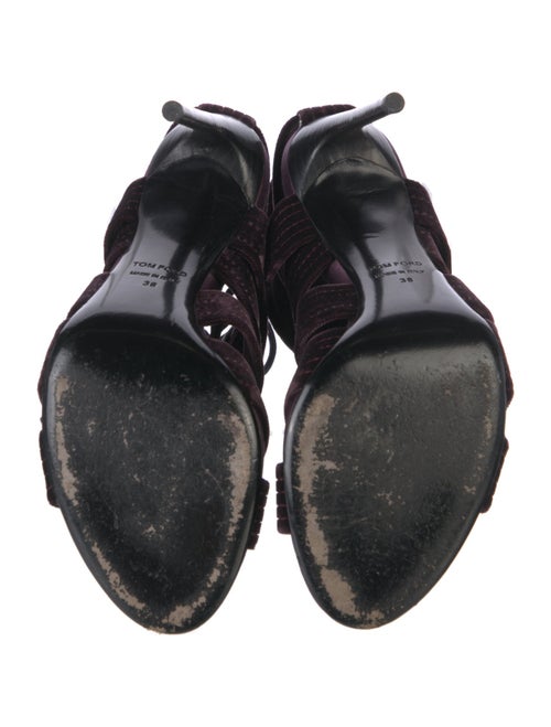 Tom Ford Velvet Gladiator Sandals
