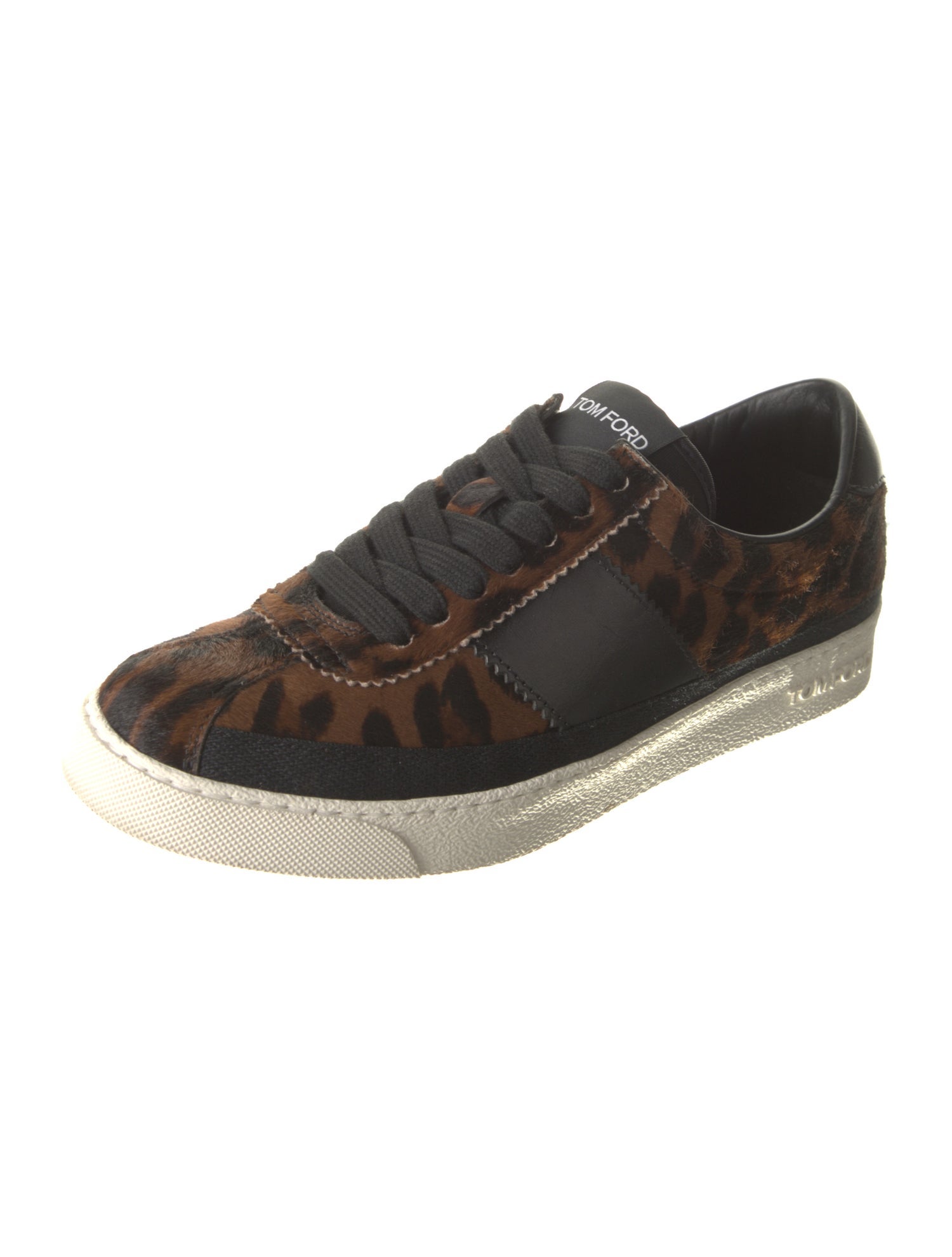 Tom Ford Ponyhair Animal Print Sneakers