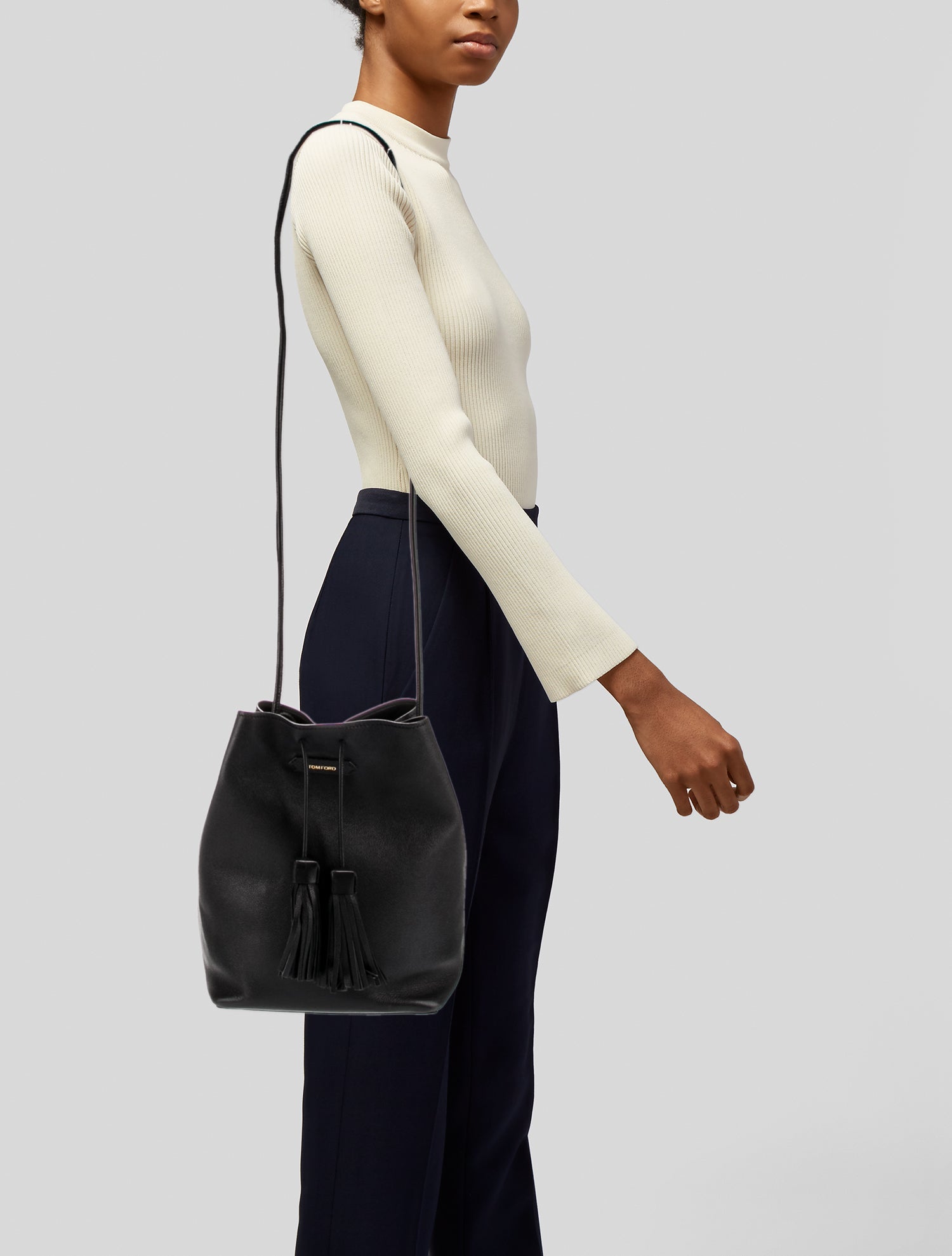 Tom Ford Leather Bucket Bag