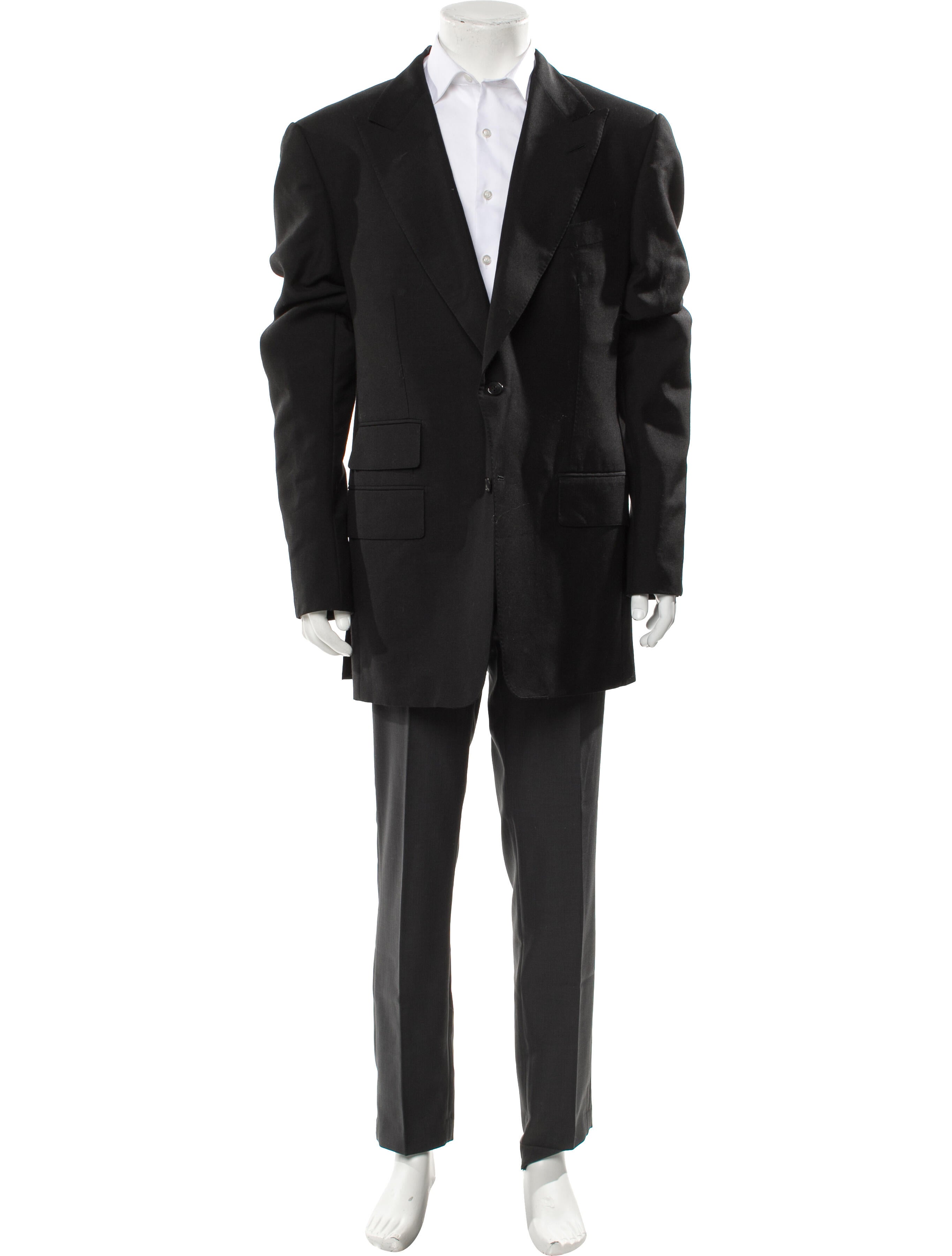 Tom Ford Mohair Pleated Accents Blazer