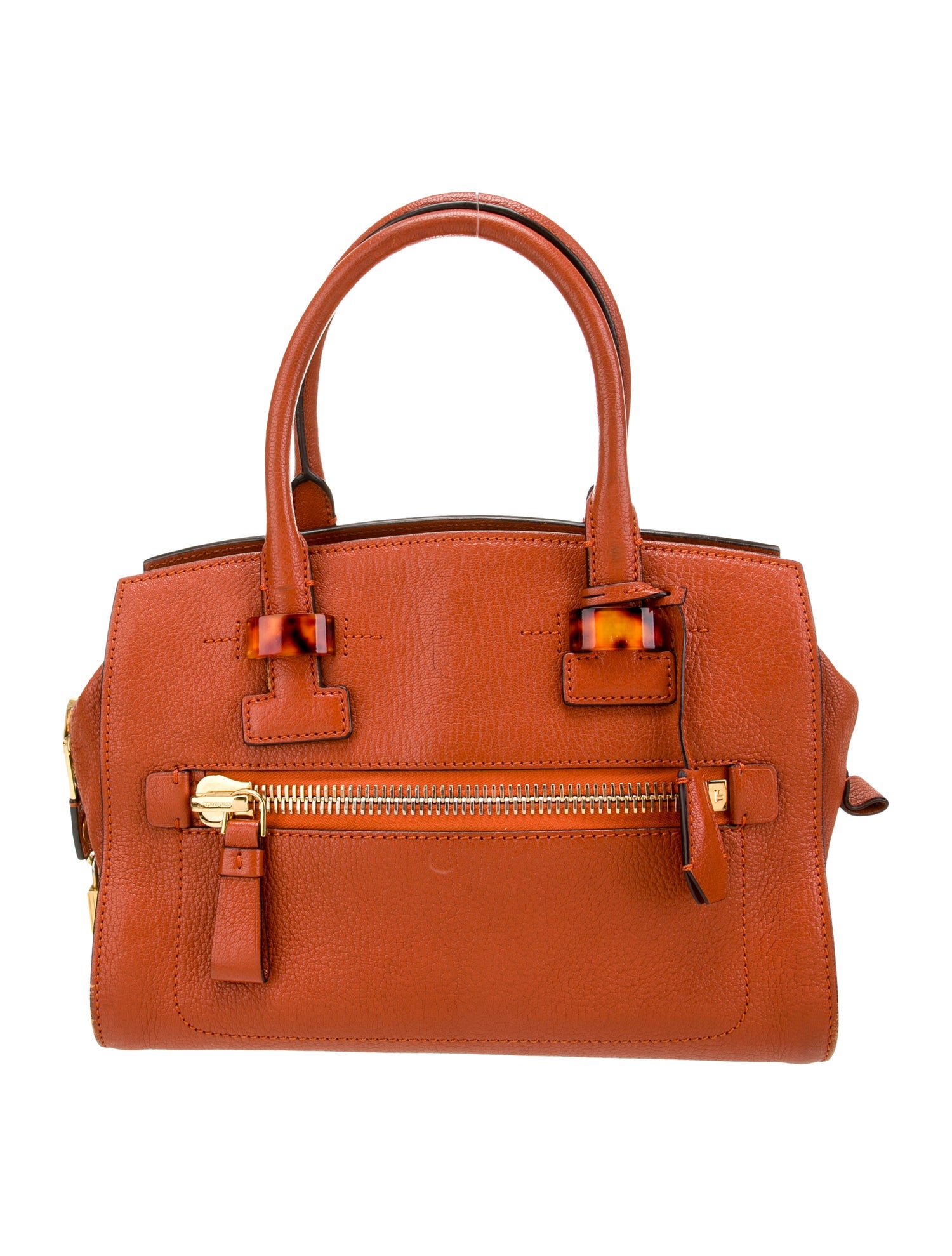 Tom Ford Leather Top Handle Bag