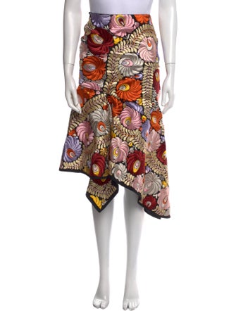 Tom Ford Floral Print Knee-Length Skirt