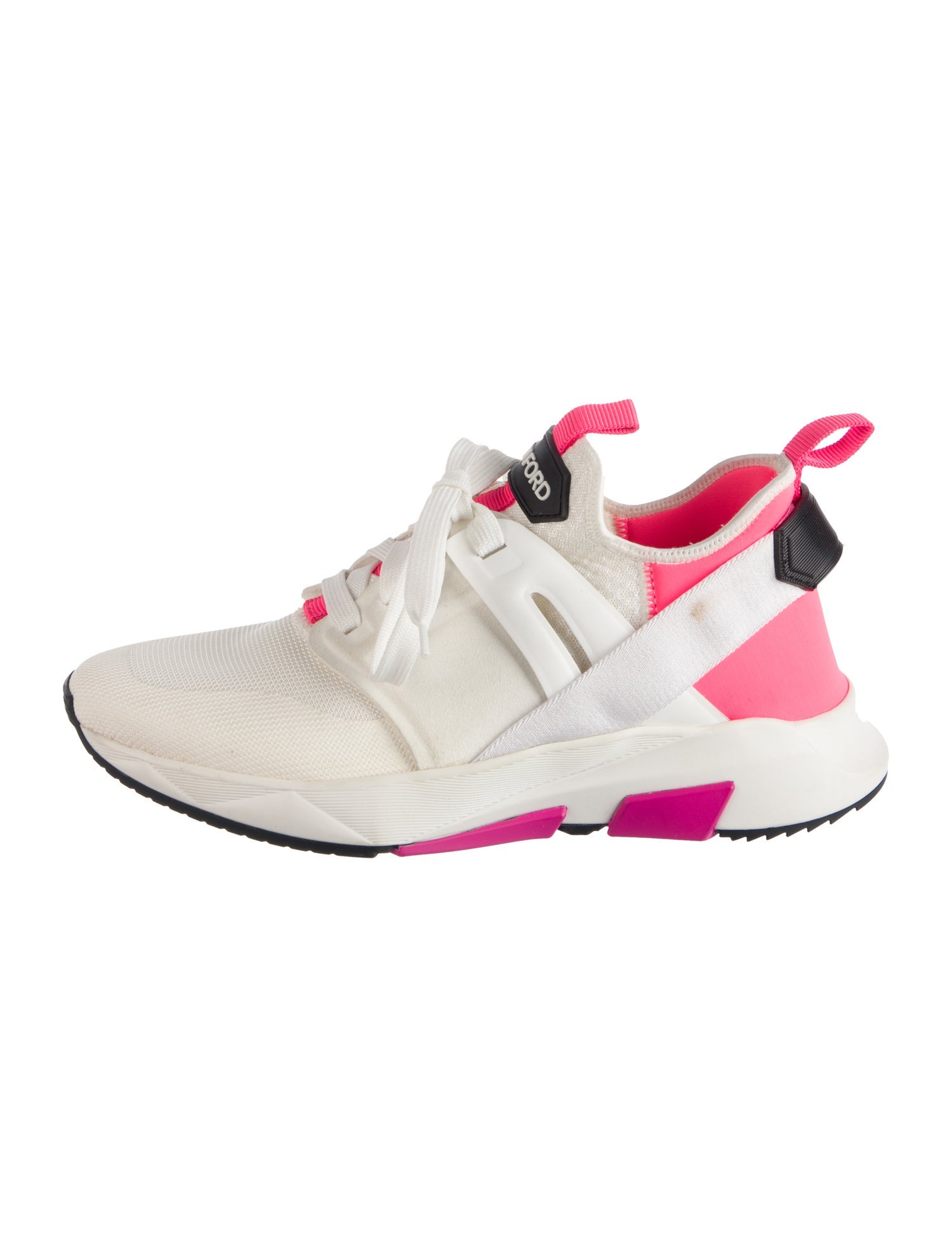 Tom Ford Rubber Colorblock Pattern Athletic Sneakers