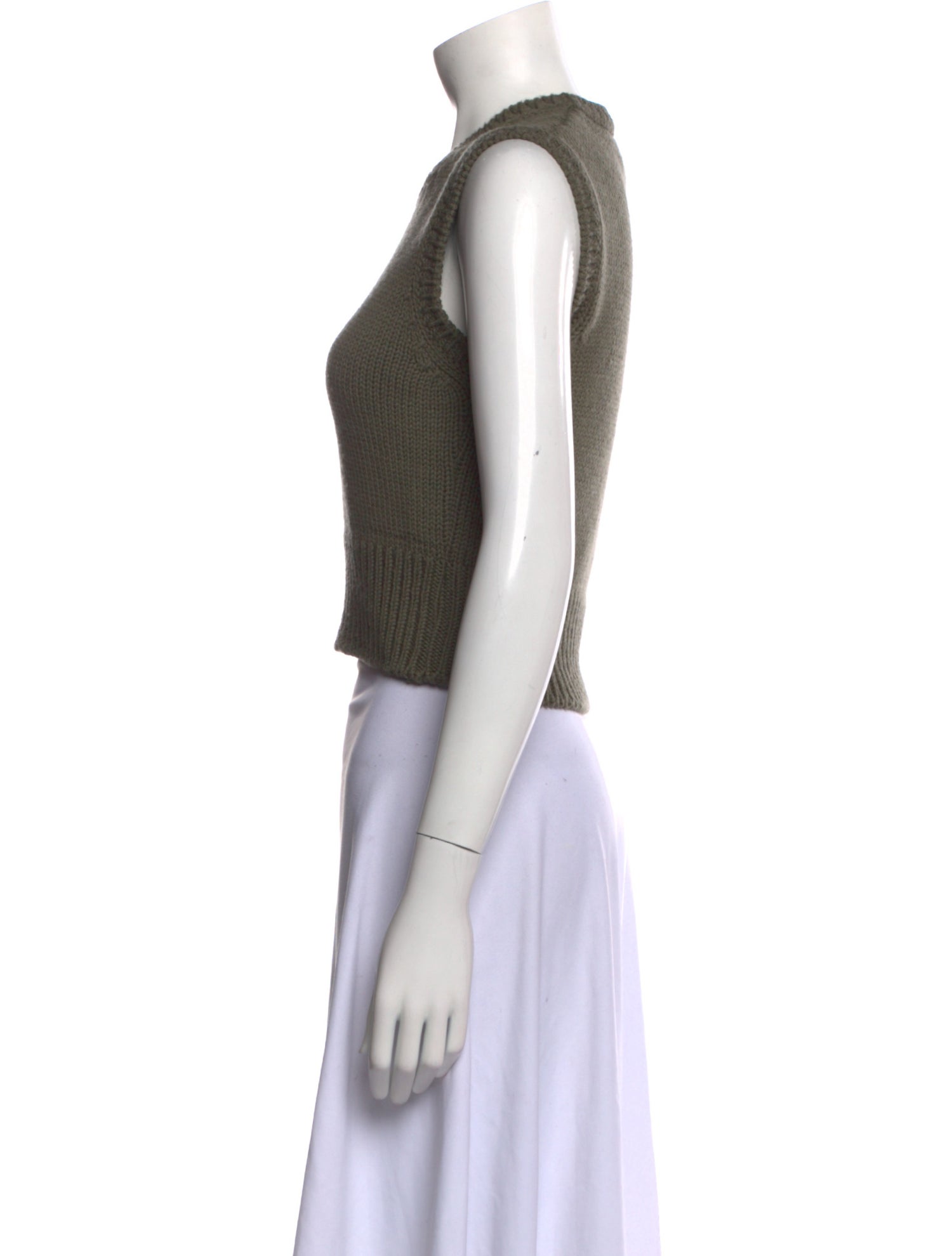 Tom Ford Crew Neck Sleeveless Crop Top