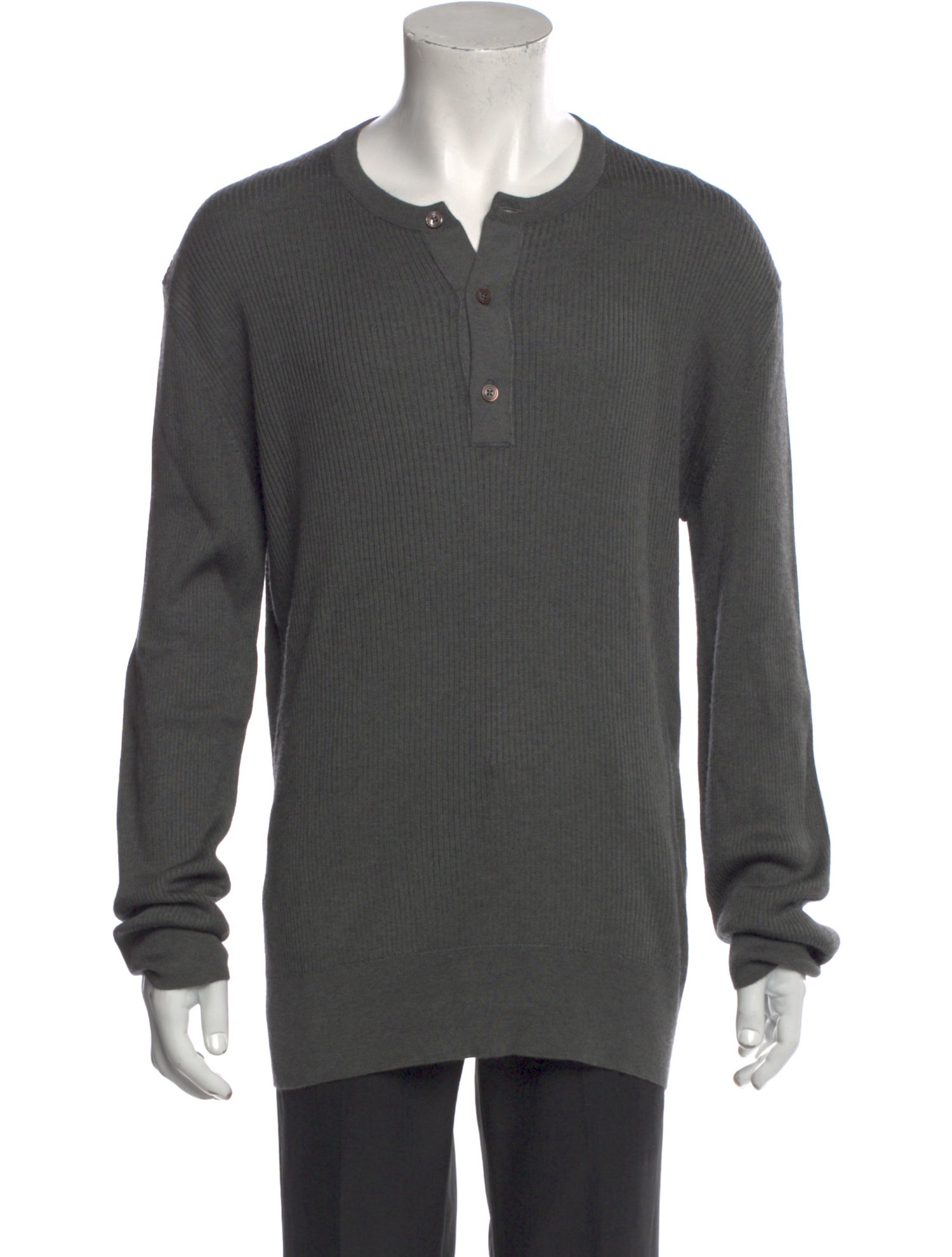 Tom Ford Crew Neck Long Sleeve Polo Sweater