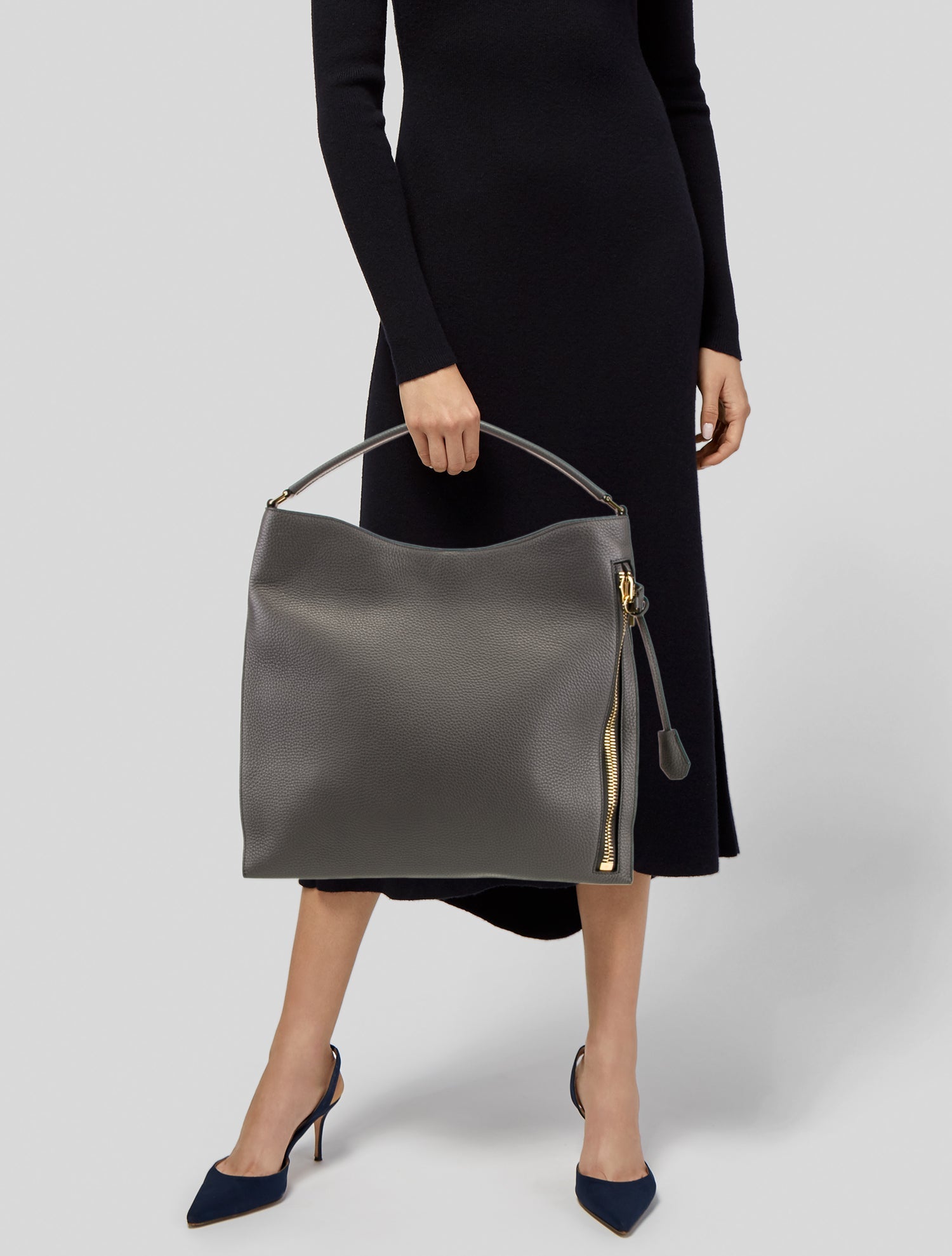Tom Ford Leather Top Handle Bag