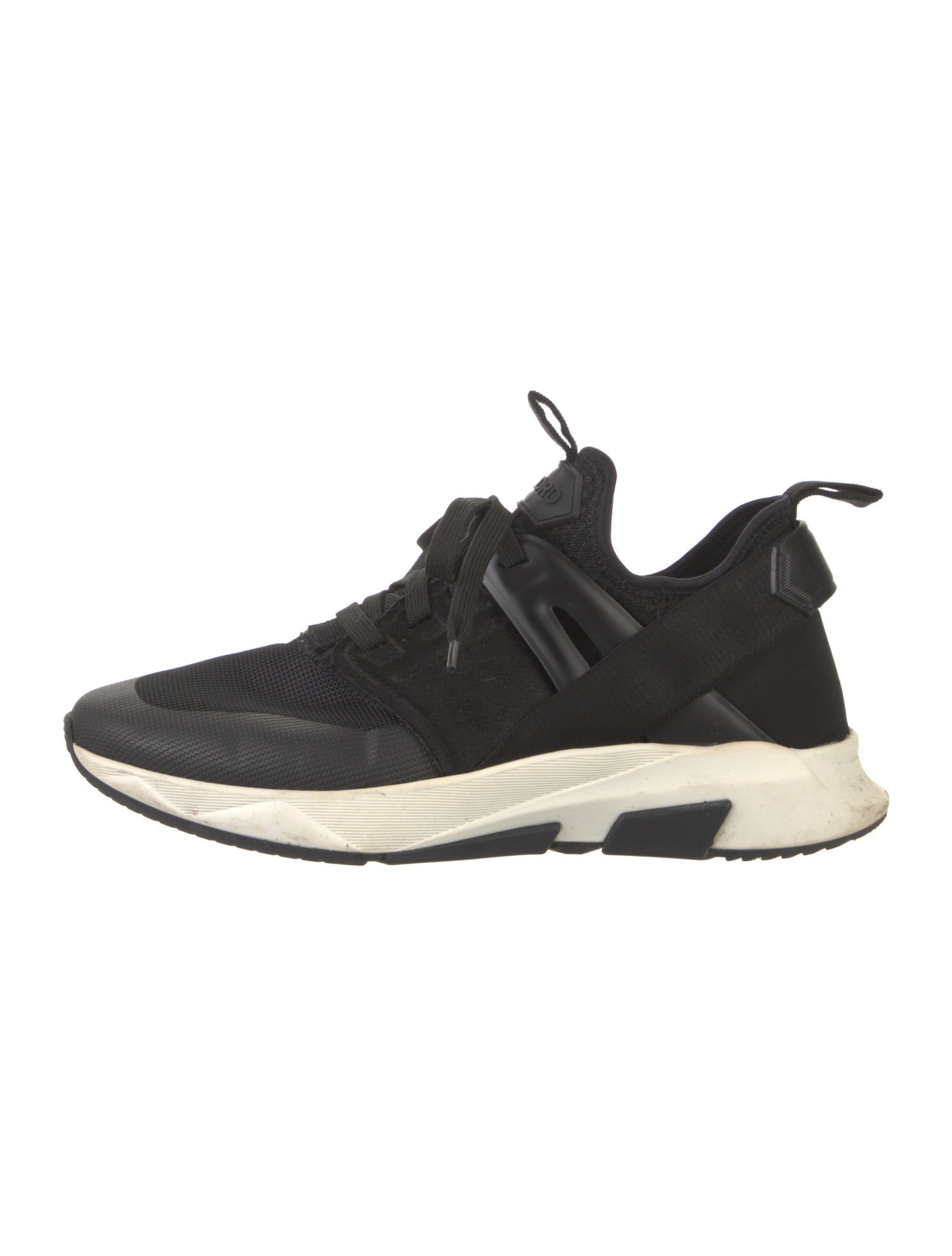 Tom Ford Canvas Grosgrain Trim Athletic Sneakers