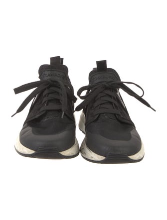 Tom Ford Canvas Grosgrain Trim Athletic Sneakers