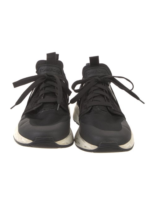 Tom Ford Canvas Grosgrain Trim Athletic Sneakers