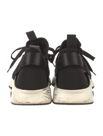 Tom Ford Canvas Grosgrain Trim Athletic Sneakers