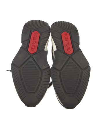 Tom Ford Canvas Grosgrain Trim Athletic Sneakers