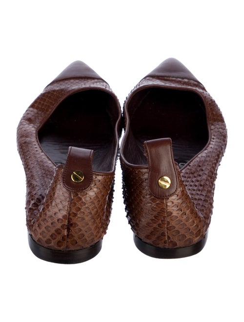 Tom Ford Snakeskin Animal Print Ballet Flats
