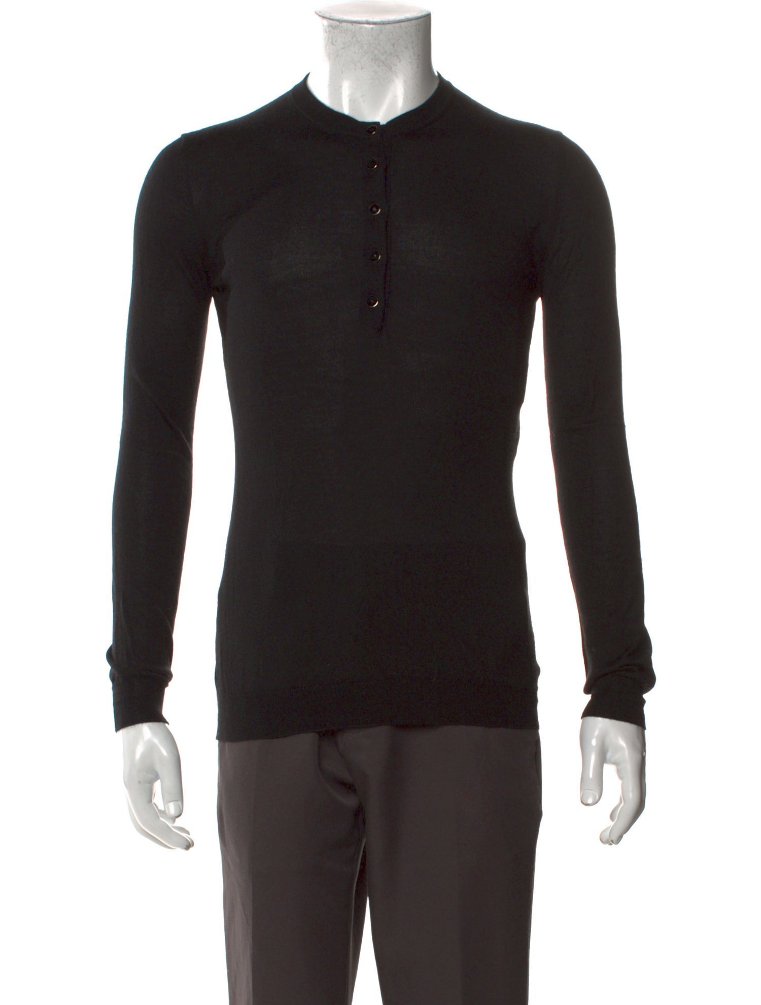 Tom Ford Cashmere Crew Neck Polo Sweater