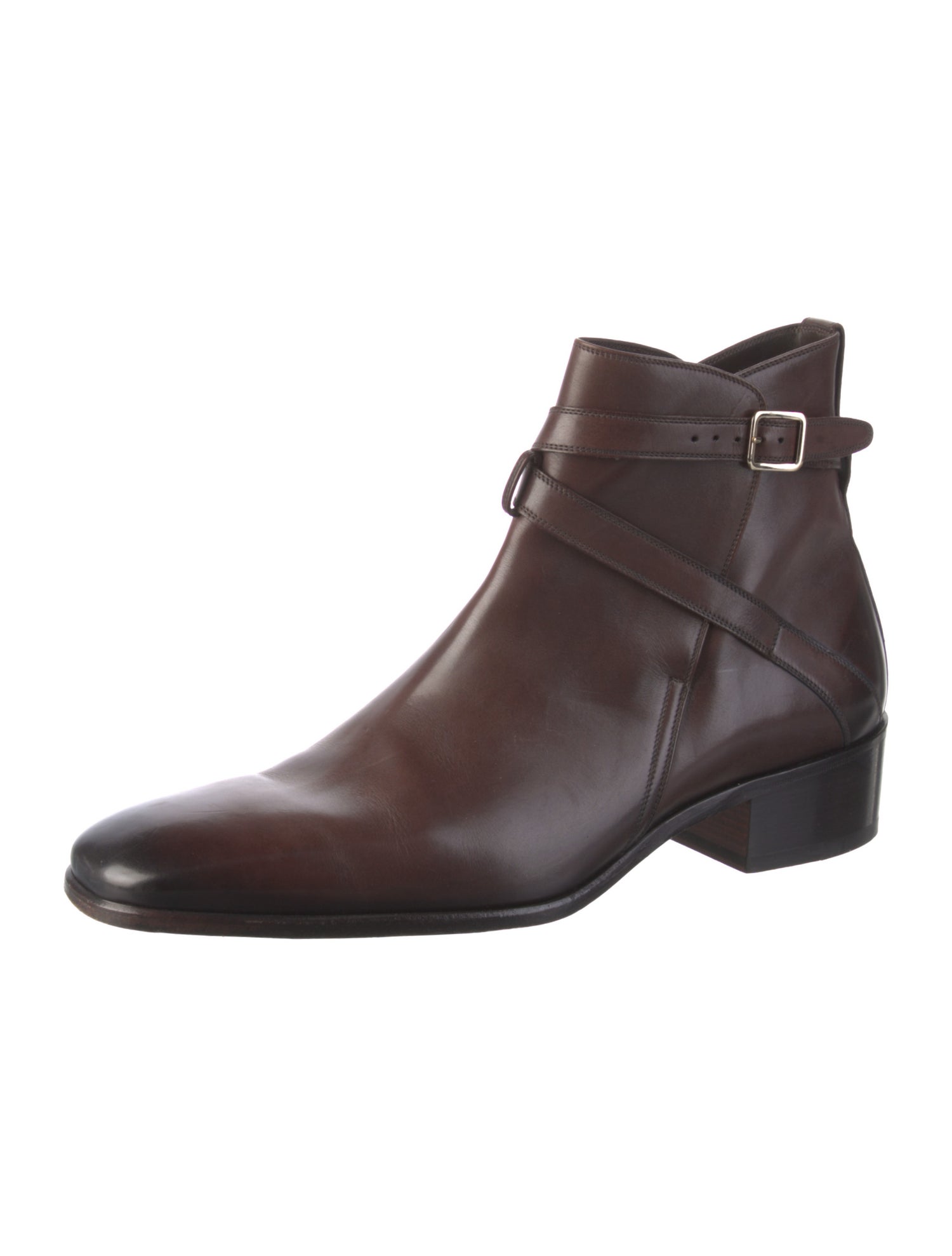 Tom Ford Leather Moto Boots