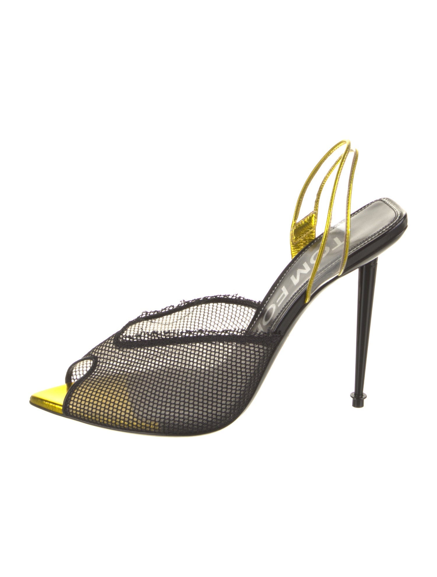 Tom Ford Mesh Mesh Accents T-Strap Sandals