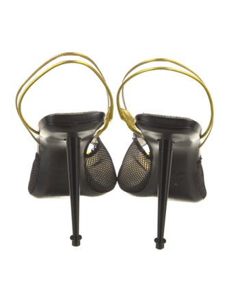 Tom Ford Mesh Mesh Accents T-Strap Sandals