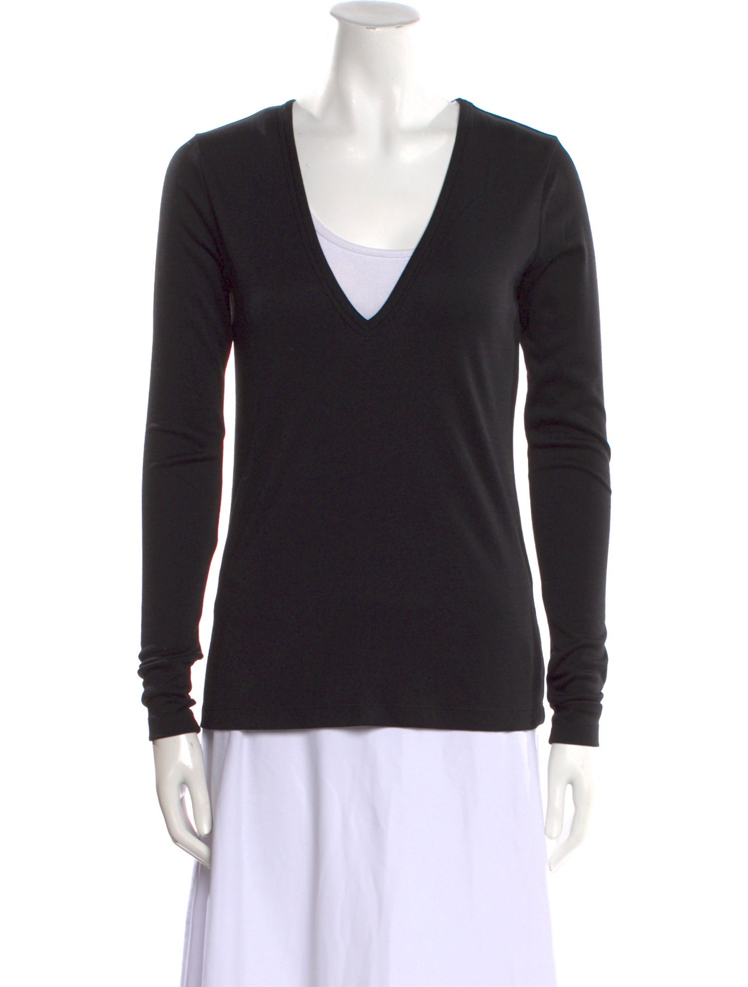 Tom Ford Virgin Wool V-Neck Top