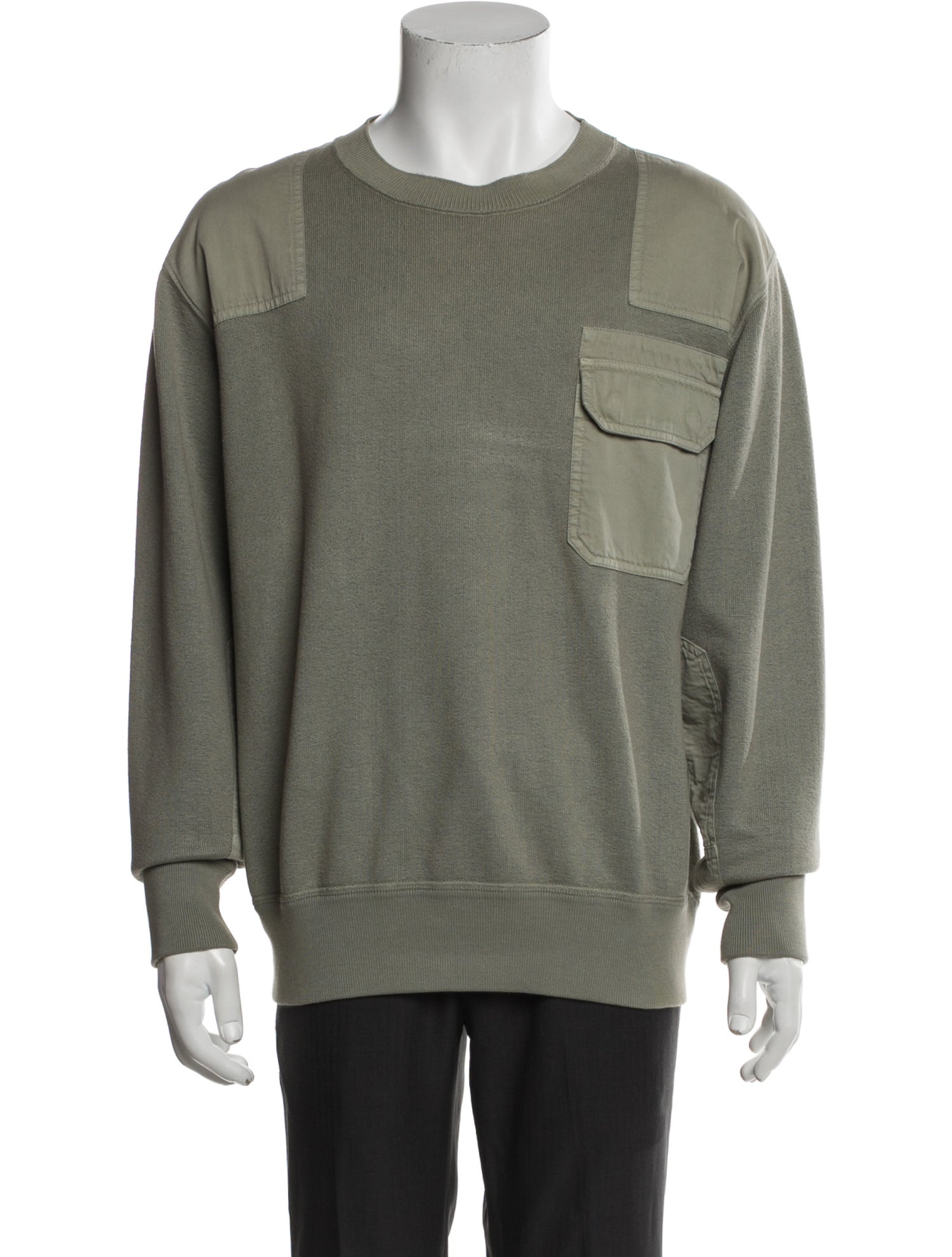 Tom Ford Colorblock Pattern Crew Neck Pullover