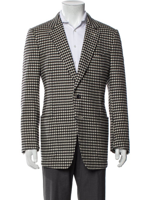 Tom Ford Wool Plaid Print Coat