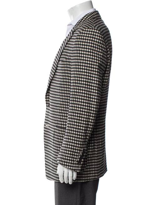 Tom Ford Wool Plaid Print Coat