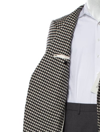 Tom Ford Wool Plaid Print Coat