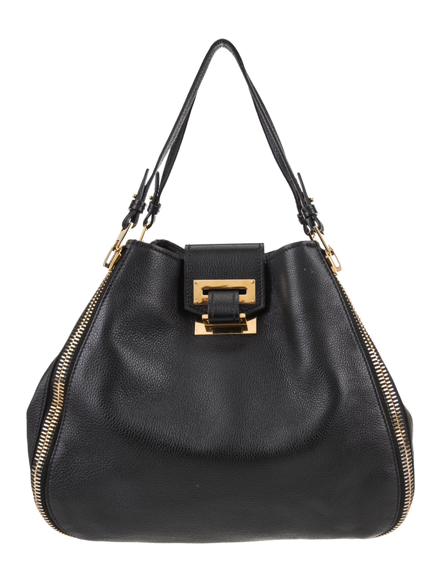 Tom Ford Leather Top Handle Bag