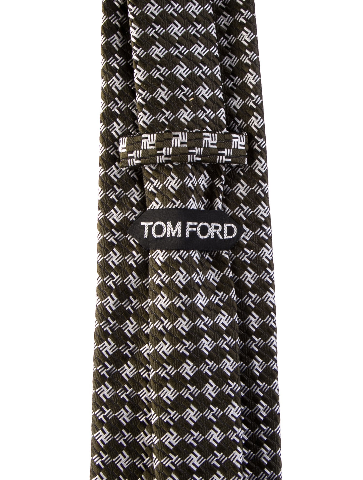 Tom Ford Silk Printed Tie w/ Tags