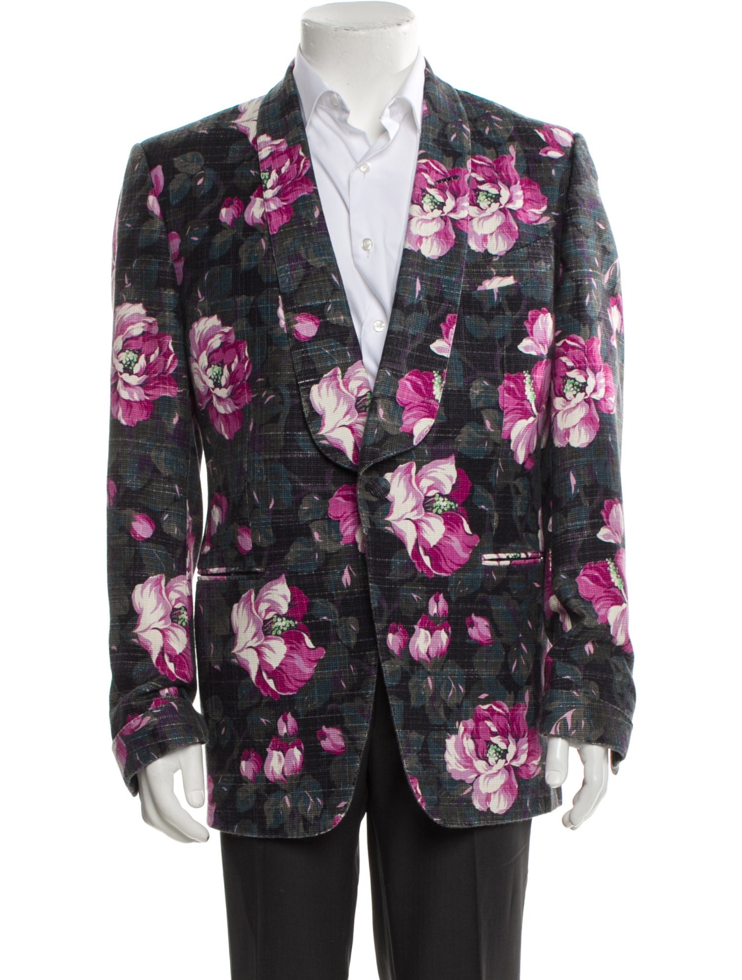 Tom Ford Floral Print Blazer