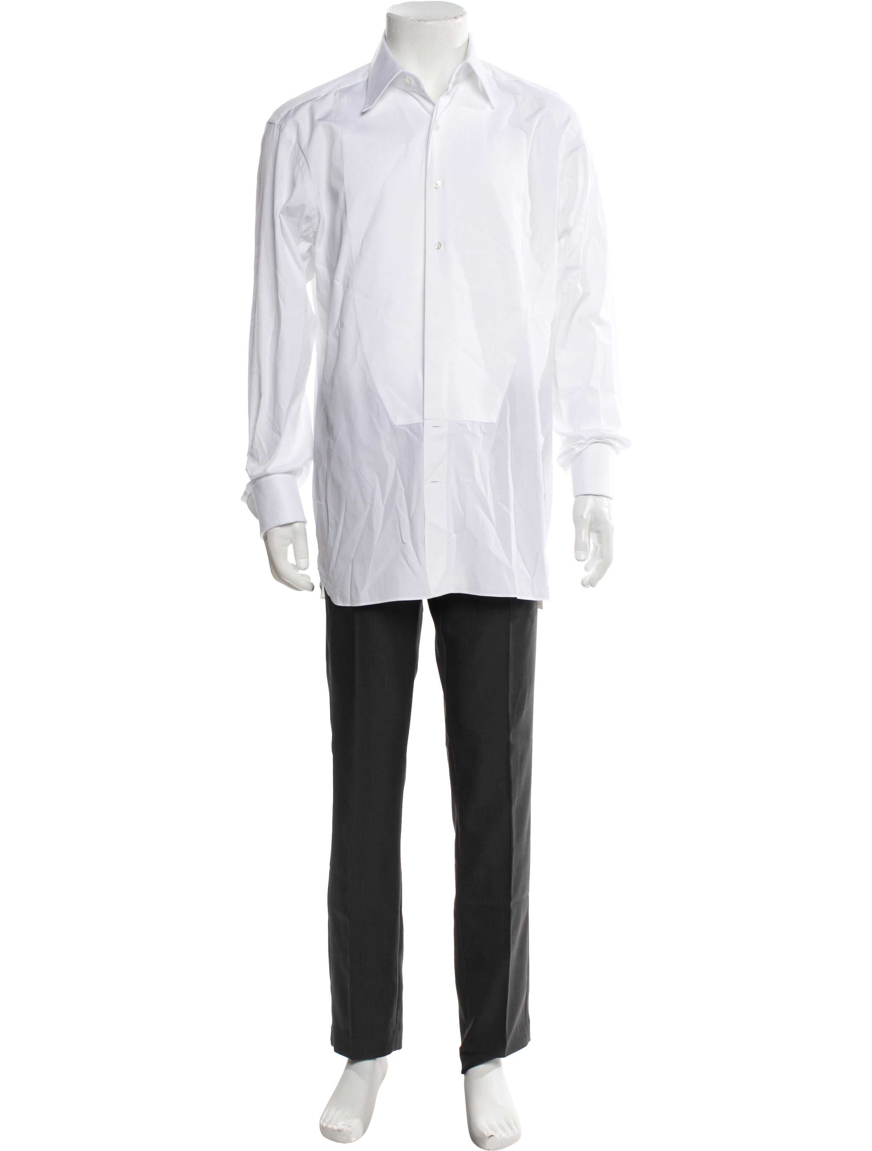 Tom Ford Long Sleeve Tuxedo Shirt