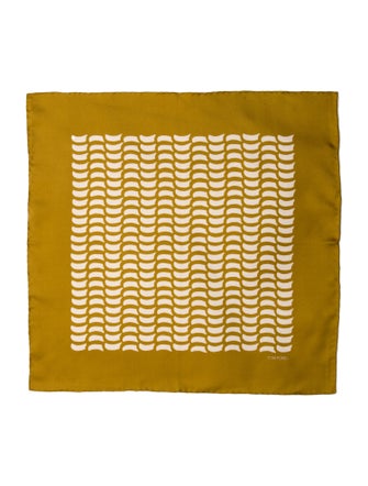 Tom Ford Silk Printed Pocket Square