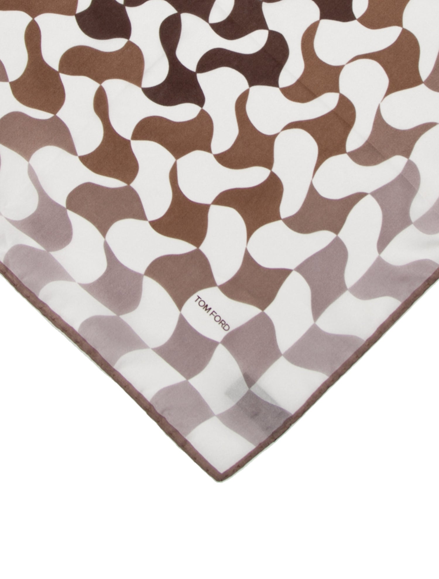 Tom Ford Patterned Silk Pocket Square w/ Tags