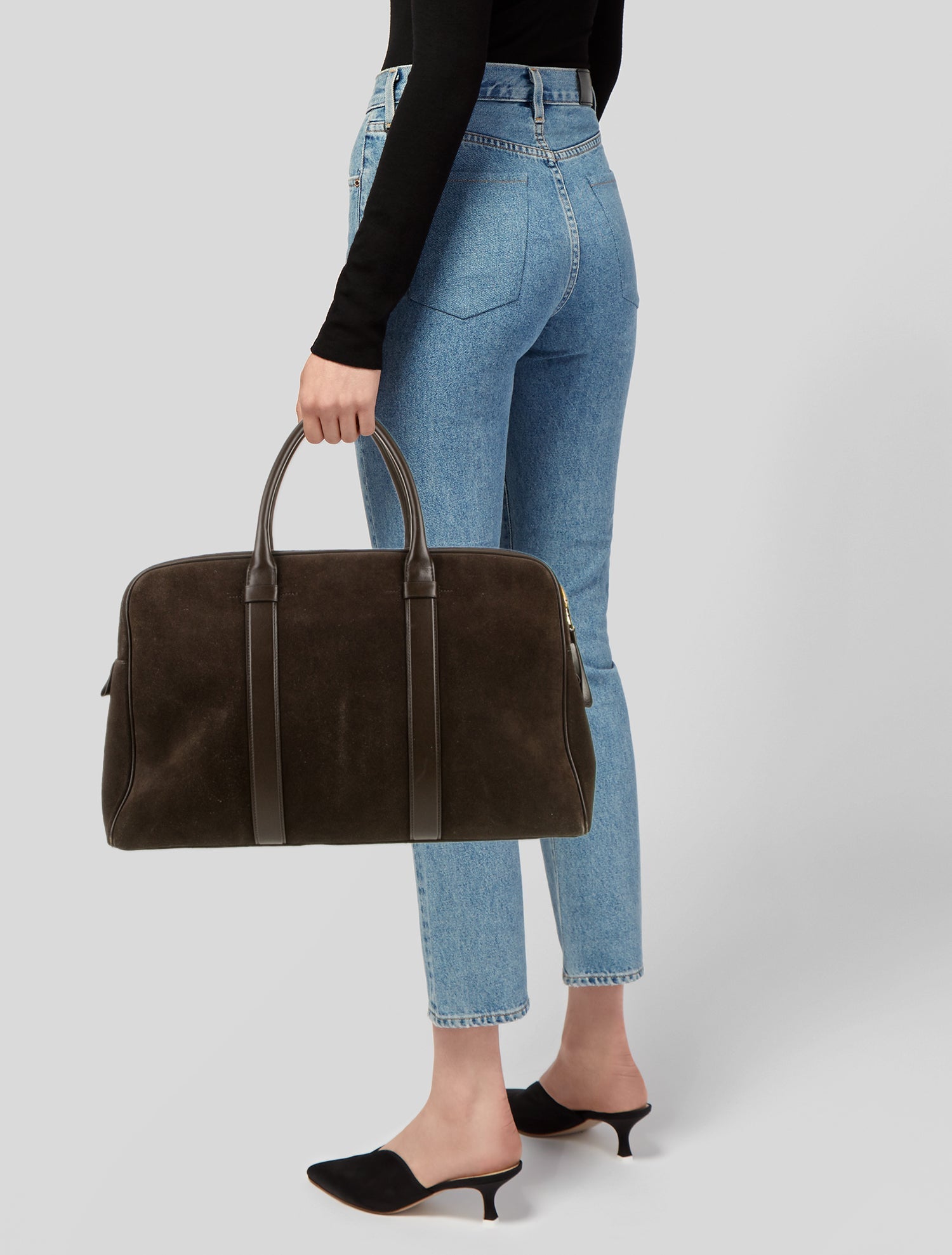 Tom Ford Suede Weekender Bag